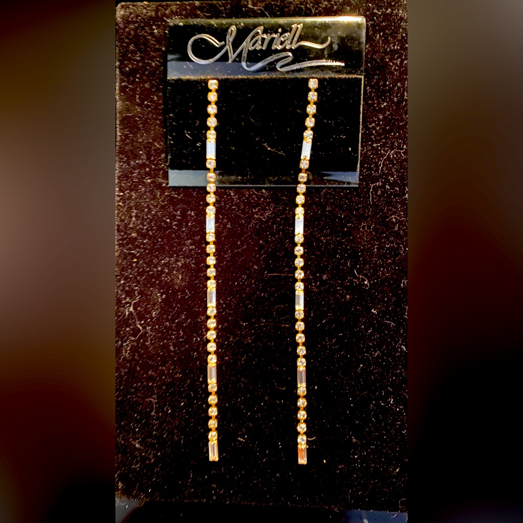 Beautiful Long Bridal Earrings
